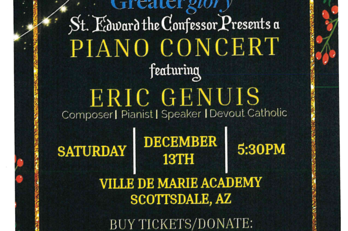 St. Edward the Confessor Presents Piano Concert – December 13, 2025